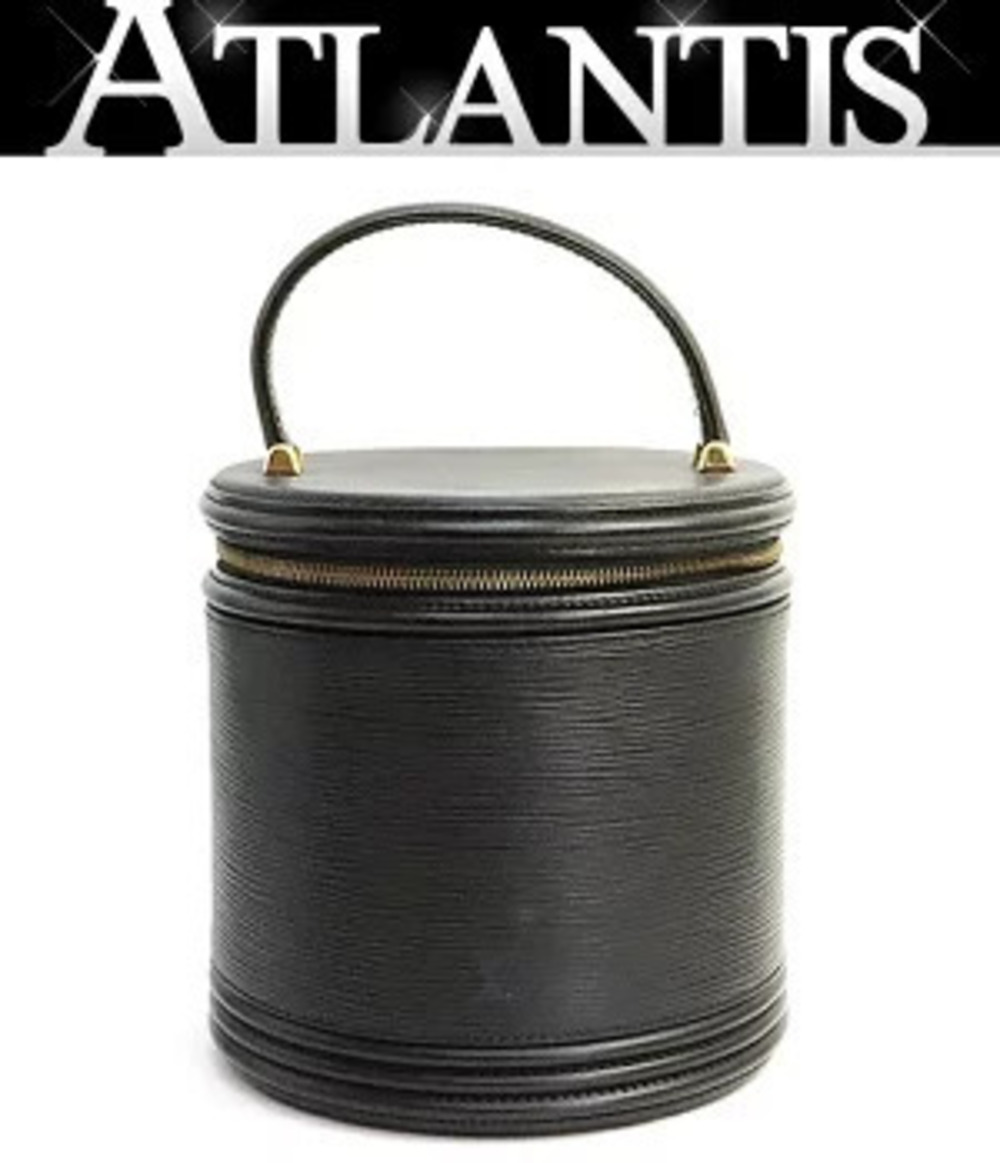 Louis Vuitton Cannes Vanity Bag Handbag Epi Leather Black